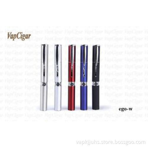 White 1.6ml Ego W E Cig , 650mAh 900mAh 1300mAh Rechargeabl